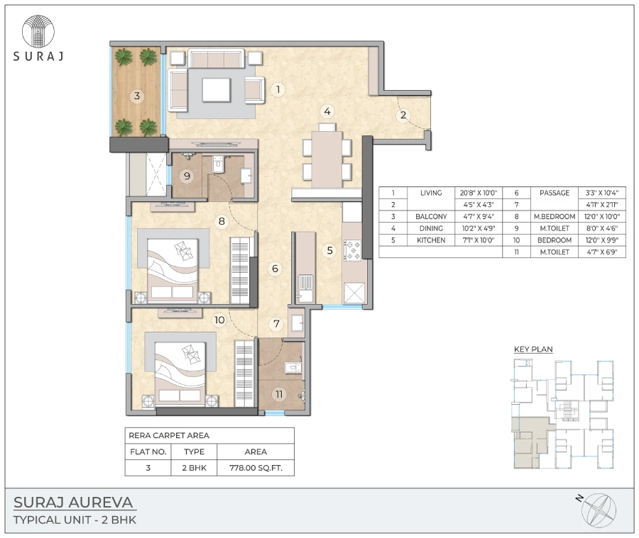 Suraj Aureva 2 BHK